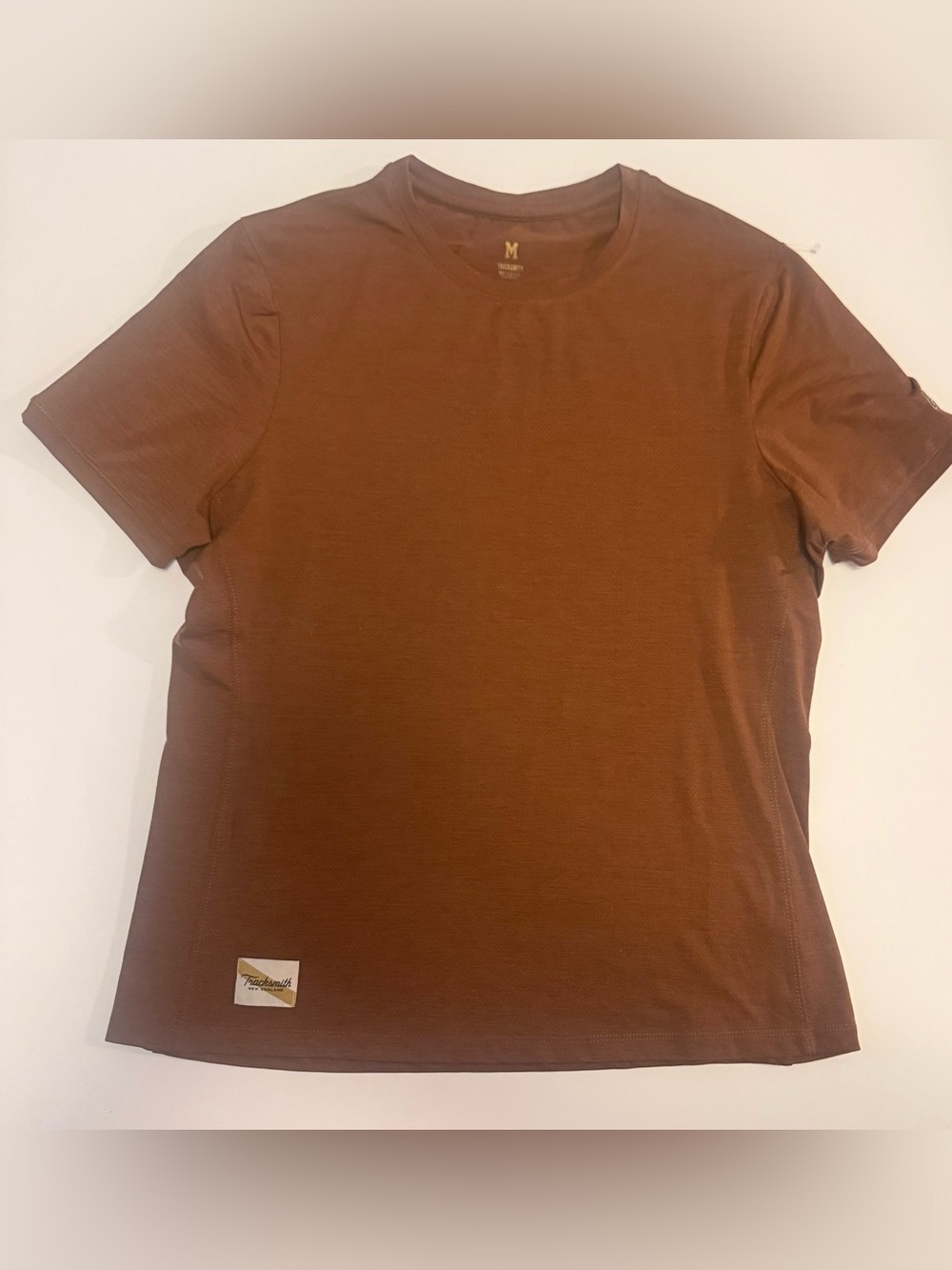 Tracksmith Chocolate Brown Short Sleeve Crew Tee